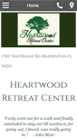 Mobile Screenshot of heartwoodretreatcenter.com
